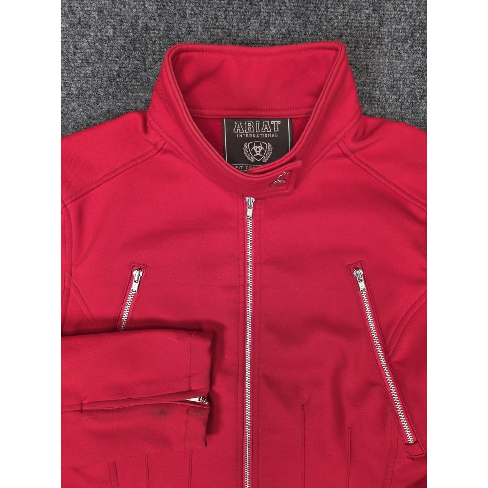 Ariat Kalmar Jacket Womens Medium Red Softshell